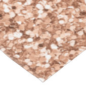 Roos Gold Glitter Confetti Glam Weddenschap Tafelkleed (Gekanteld)