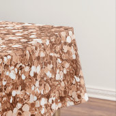 Roos Gold Glitter Confetti Glam Weddenschap Tafelkleed (Voorbeeld)