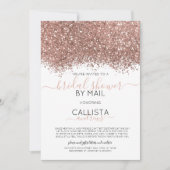 Roos Gold Glitter Confetti Vrijgezellenfeest per p Kaart (Voorkant)