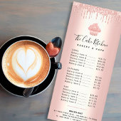 Roos Gold Glitter Cupcake Bakery Pastry Chef Menu