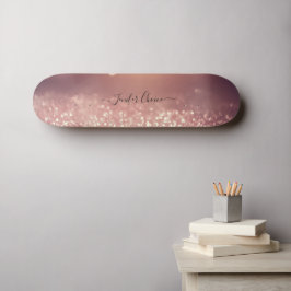 ROOS GOLD Glitter Custom Name Skateboard