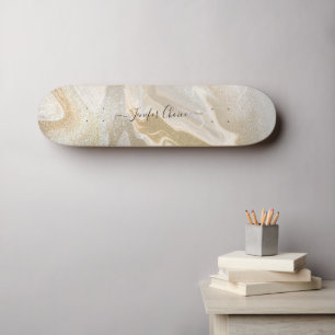 ROOS GOLD Glitter Custom Name Skateboard
