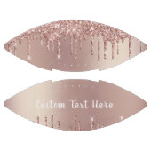 Roos Gold Glitter Custom Text Gift Football (Panelen)