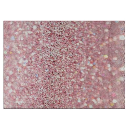 Roos Gold Glitter Cutting Board Snijplank (Voorkant)