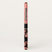 Roos Gold Glitter Damask Case-Mate iPhone Case (Achterkant/links)