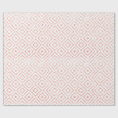 Roos Gold Glitter Diamonds Cadeaupapier (Vlak)