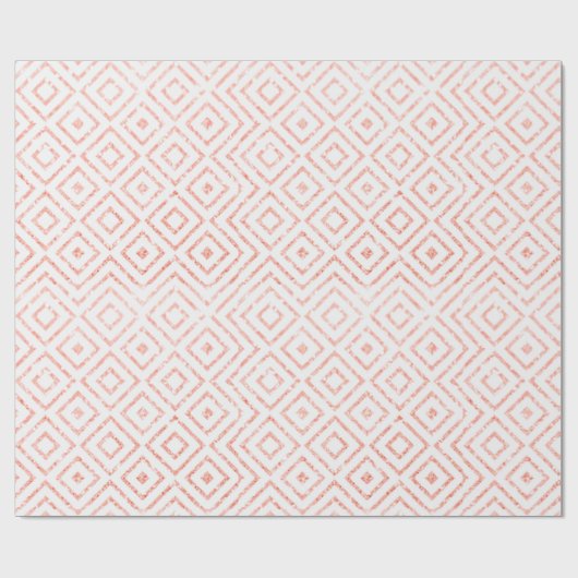 Roos Gold Glitter Diamonds Cadeaupapier (Vlak)