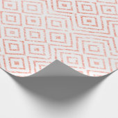 Roos Gold Glitter Diamonds Cadeaupapier (Hoek)