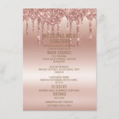 Roos Gold Glitter Diamonds Shine Menu (Voorkant)