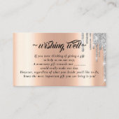 Roos Gold Glitter die goed wil wedden Informatiekaartje (Voorkant)