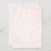 Roos Gold Glitter Dress Quinceanera Kaart (Achterkant)