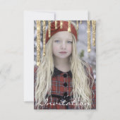 Roos Gold Glitter Drift Birthday Part Sweet Kaart (Achterkant)