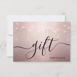 Roos Gold Glitter Drift Stylist Salon Cadeaukaart