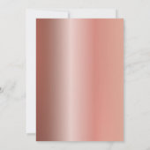 Roos Gold Glitter Drips 50ste Verjaardag Kaart (Achterkant)