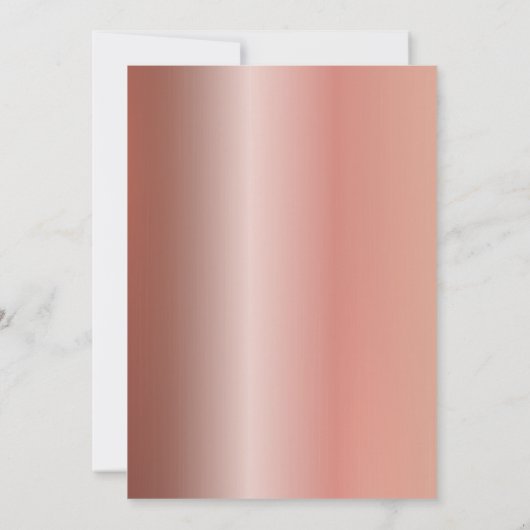 Roos Gold Glitter Drips 50ste Verjaardag Kaart (Achterkant)