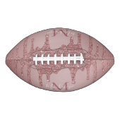 Roos Gold Glitter Drivers Monogram American Football (Voorkant)