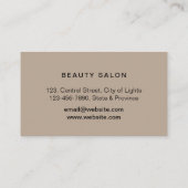 Roos Gold Glitter Druppelende Lippen Make-up Artie Visitekaartje (Achterkant)