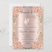 Roos Gold Glitter Dust Brunch Roos Vrijgezellenfee Kaart (Voorkant)