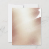 Roos Gold, glitter elegant 3,5-inch x 5-inch react RSVP Kaartje (Achterkant)