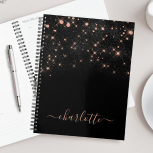 Roos Gold Glitter Elegant Glamoureus modern script Planner