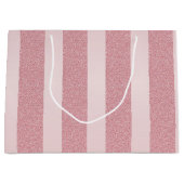 Roos Gold Glitter Elegant Moderne Sjabloon Trendy Groot Cadeauzakje (Voorkant)