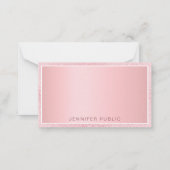 Roos Gold Glitter Elegant Persoonlijke Sjabloon (Achterkant)