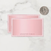 Roos Gold Glitter Elegant Persoonlijke Sjabloon (Voorkant / Achterkant in situ)