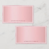 Roos Gold Glitter Elegant Persoonlijke Sjabloon (Voorkant / Achterkant)