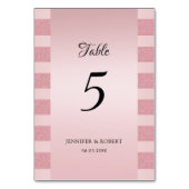 Roos Gold Glitter Elegant Script Sjabloon Moderne Kaart (Achterkant)