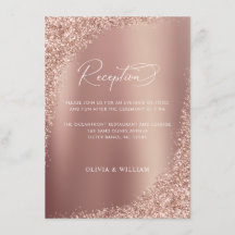 Roos Gold Glitter Elegant Wedding Reception
