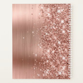 Roos Gold Glitter en Folie Girly Signature Planner (Achterkant)