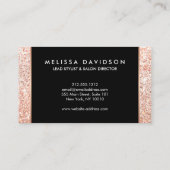 Roos Gold Glitter en Glamor Beauty Visitekaartje (Achterkant)