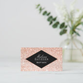 Roos Gold Glitter en Glamor Beauty Visitekaartje (Staand voorkant)