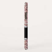 Roos Gold Glitter en Pareltjes met naam en monogra Case-Mate iPhone Case (Achterkant/rechts)