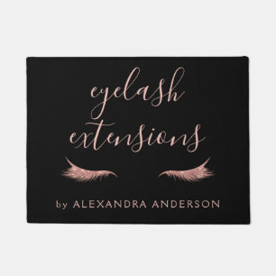 Roos Gold Glitter en Sparkle Eyelash Extension Deurmat