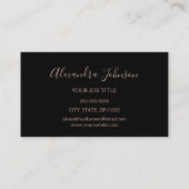 Roos Gold Glitter en Sparkle Eyelash Extension Visitekaartje (Achterkant)