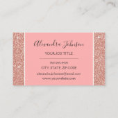 Roos Gold Glitter en Sparkle Eyelash Extensions Klantenkaartje (Achterkant)