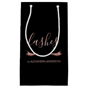 Roos Gold Glitter en Sparkle Eyelashes Klein Cadeauzakje