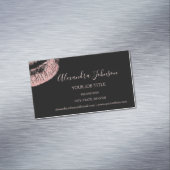 Roos Gold Glitter en Sparkle Lipstick Makeup Magnetisch Visitekaartje (Voorbeeld)