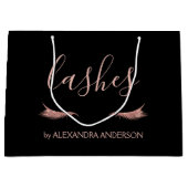 Roos Gold Glitter en Sparkle Wimpers Groot Cadeauzakje (Voorkant)