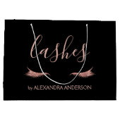 Roos Gold Glitter en Sparkle Wimpers Groot Cadeauzakje (Achterkant)