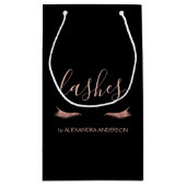 Roos Gold Glitter en Sparkle Wimpers Klein Cadeauzakje (Achterkant)