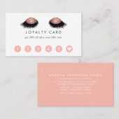 Roos Gold Glitter Eyes Klantenkaartje (Voorkant / Achterkant)