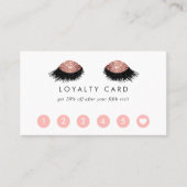 Roos Gold Glitter Eyes Klantenkaartje (Voorkant)