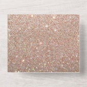 Roos Gold Glitter Fab Sweet Sixteen All In One Uitnodiging (Achterkant)