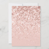 Roos Gold Glitter Fab Sweet Sixteen Kaart (Achterkant)