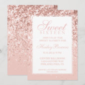 Roos Gold Glitter Fab Sweet Sixteen Kaart (Voorkant / Achterkant)