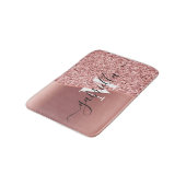 Roos Gold Glitter Folie Badmat (Gekanteld)