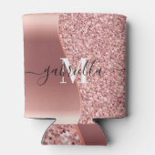 Roos Gold Glitter Folie Blikjeskoeler (Achterkant)