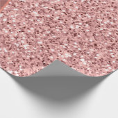 Roos Gold Glitter Folie Cadeaupapier (Hoek)